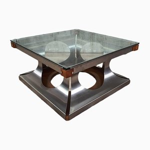 Glass & Metal Coffee Table