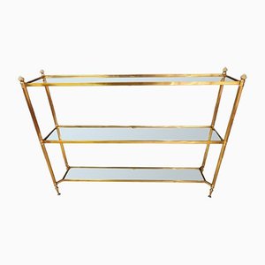 Gold Gilded Glass Shelf