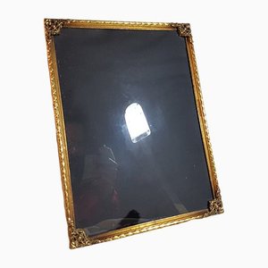 Vintage Danish Picture Frame in Glass & Brass