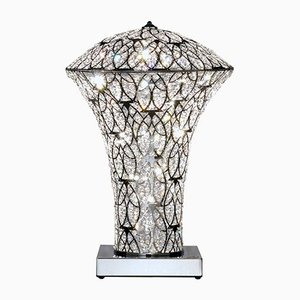 Arabesque Tischlampe mit Ausrufezeichen aus Stahl & Kristallglas von Vgnewtrend