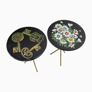 Auxiliary Tables by Piero Fornasetti, Set of 2