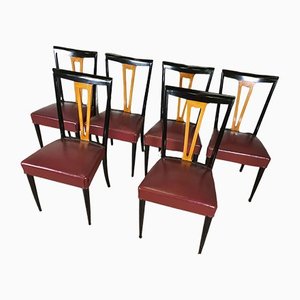 Dining Chairs from La Permanente Mobili Cantù, Set of 6