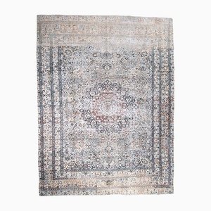 Grand Tapis Vintage Bleu