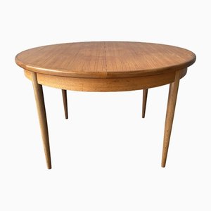 Vintage Round and Oval Extending Teak Fresco Dining Table from G-Plan