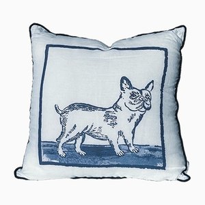 French Bulldog Linen Pillow Cover by Studio DeSimoneWayland