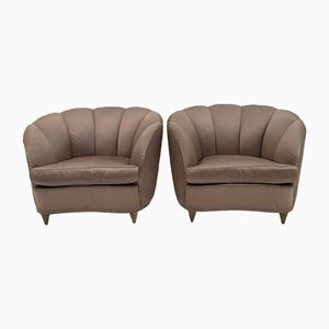 Set of Mid-Century Italian Curved Armchairs by Gio Ponti for Casa E Giardino, 1936