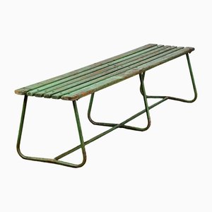Vintage Green Bench, 1930s