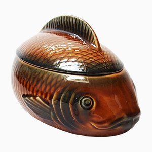 French Ceramic Fish by Sarreguemines, 1950s