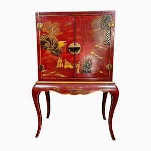 Chinese Lacquered Wooden Cabinet, 1900s