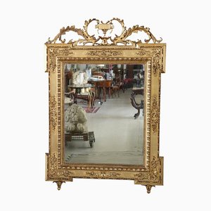 Antique Carved and Gilded Wood Wall Mirror, 1850s