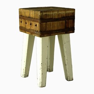 Butcher's Chopping Block Table, 1930s