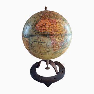 Terrestrial Globe by J-Forest for Girard, Barrère & Thomas, Paris, 1920s