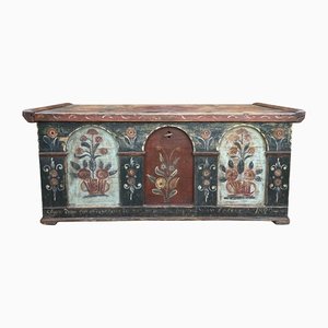 Blue Tyrolean Chest with Flowers, 1829