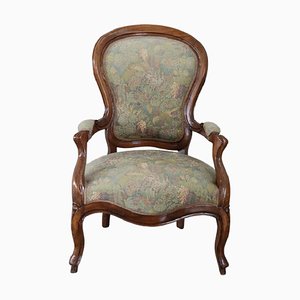 Fauteuil Antique en Noyer, 1850s