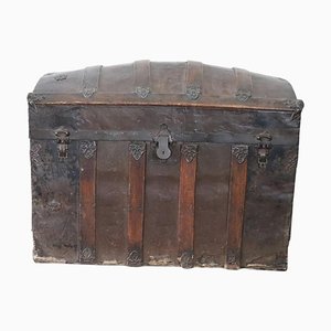 Baúl de madera de álamo marrón, años 10