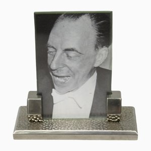Bauhaus German Nickel-Plated Picture Frame