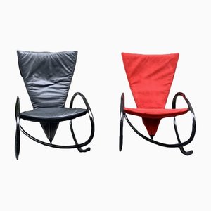 Postmodern Rocking Chairs by Stefan Heiliger for Strässle, Set of 2