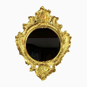 French Empire Style Mirror with Porcelain Frame, 1950s