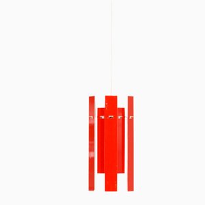 Lámpara colgante Cocktail roja de Henning Rehhof para Fog & Morup, años 70