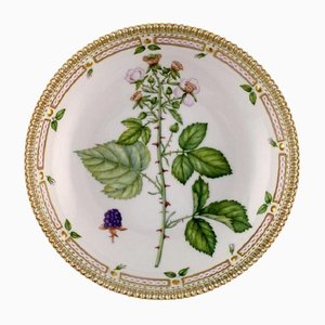 Cuenco Flora Danica redondo de porcelana pintada a mano de Royal Copenhagen