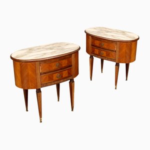 Bedside Tables in Wood, 1950s or 1960s, Set of 2