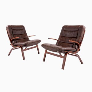 Scandinavian Lounge Chairs from Kleppe Möbler, Set of 2