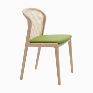 Vienna Chair, Natural Beech Wood, Nord Wool Green by Colé Italia