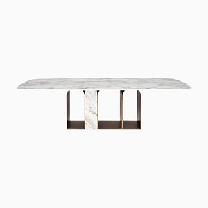 Tavolo da pranzo Planalto in marmo di Giorgio Bonaguro per Design M