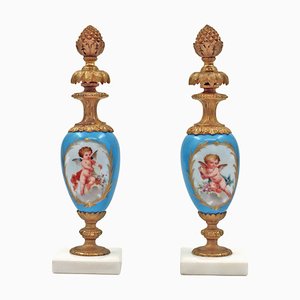 Petites Décorations en Porcelaine de Sèvres, 19ème Siècle