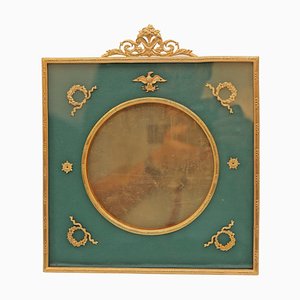 19th Century Empire Style Gilt Bronze Frame