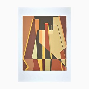 Mario Radice, Abstrakte Komposition, Original Siebdruck, 1988
