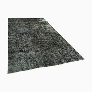 Tapis en Laine Surteintée Noir