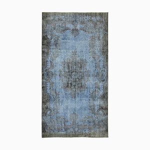 Vintage Blue Overdyed Rug