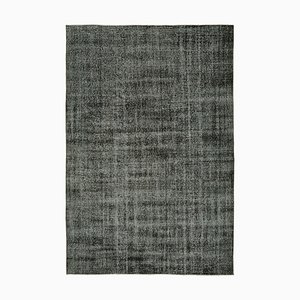 Vintage Black Overdyed Rug