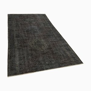 Schwarzer Vintage Vintage Teppich