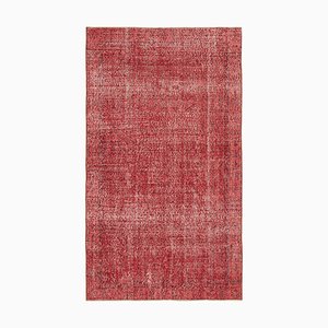 Vintage Red Overdyed Rug