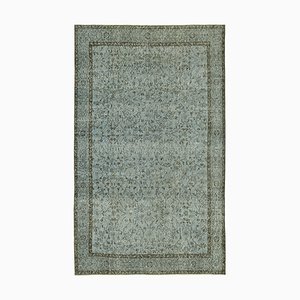 Vintage Blue Overdyed Rug