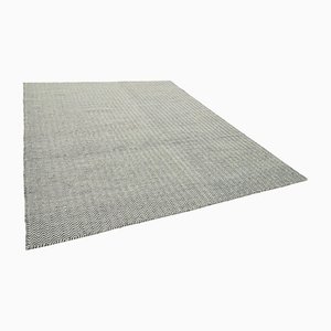 Moderner grauer Kelim Teppich