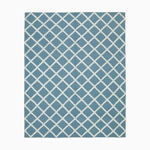 Tapis Kilim Moderne Bleu