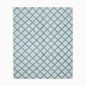 Tapis Kilim Moderne Bleu