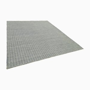 Alfombra Kilim moderna en azul