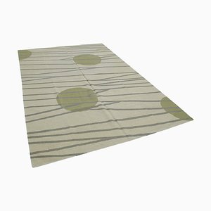 Tapis Dhurrie Vert