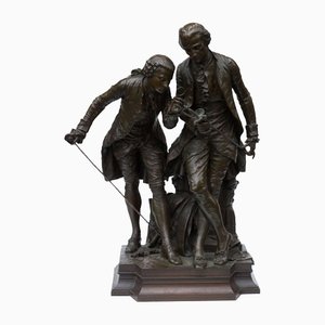 Sculpture de Collectionneur d'Armes Henry Honore Ple, 19ème Siècle, Bronze