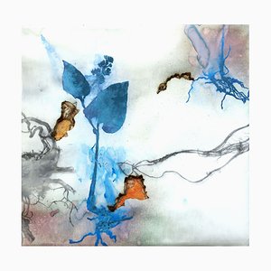 Akira Inumaru, Cimes et racines / Ranunculus, Anemone D, 2022, Mixed Media on Paper