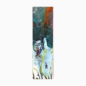 Akira Inumaru, Cimes et racines / Gentiana, Cephalanthra A, 2021, Oil on Canvas