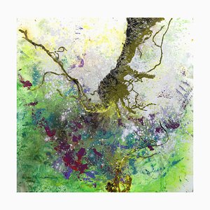Akira Inumaru, Cimes et racines / Annemone, Ranunculus A, 2021, Oil on Canvas