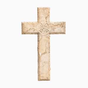 Croix Traditionnelle en Plâtre, 1950s