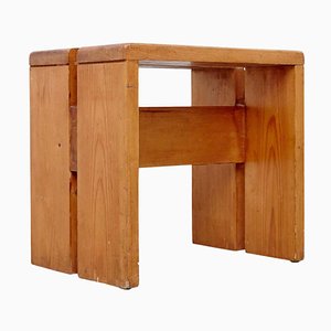 Tabouret en Pin par Charlotte Perriand pour Les Arcs