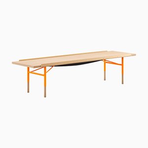 Table Bench, Wood and Brass by Finn Juhl for Design M