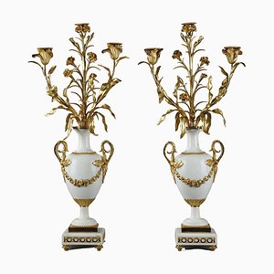 Grands Candélabres Balustre par Eugène Hazart, Set de 2